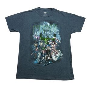 Marvel Shirt Mens Large L Avengers Iron Man Hulk Spiderman Black Widow Thanos